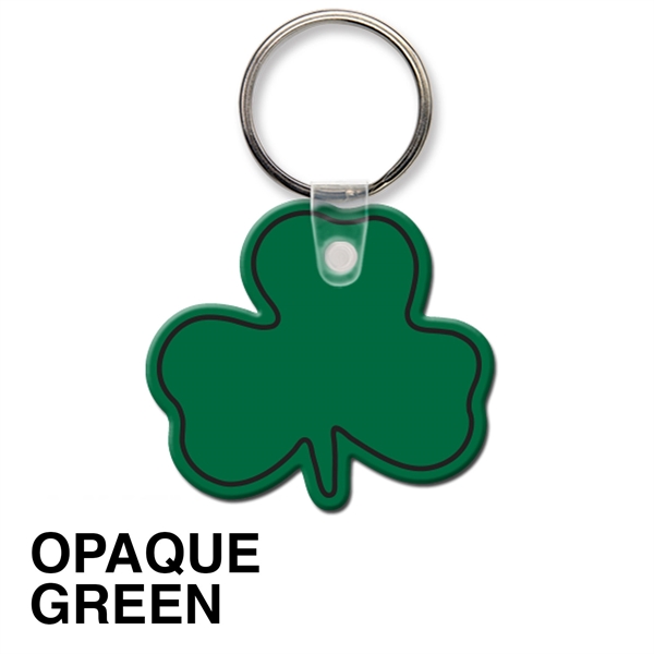 Key tag - shamrock - spot color. Flexible; 17 product colors;... from ASI 80210 Quikey Mfg Co Inc / Quikey Line