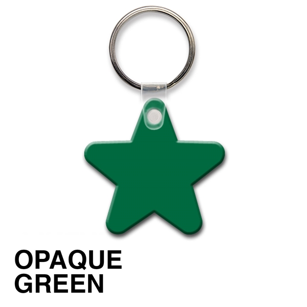Key tag - star - spot color. Flexible; 17 product colors;... from ASI 80210 Quikey Mfg Co Inc / Quikey Line