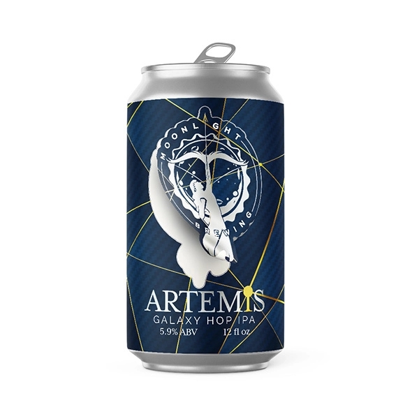 Silver 12 oz. can labels. Overlaminated Silver BOPP. Permanent, pressure-sensitive adhesive.... from ASI 89910 Stouse, LLC