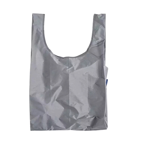 Foldable reusable polyester grocery tote bag + 1 color silkscreen imprint... from ASI 37218 Athena Promo (tm)