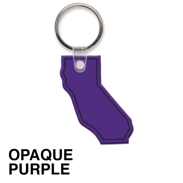 Key tag - California - spot color. Flexible; 17 colors; screen... from ASI 80210 Quikey Mfg Co Inc / Quikey Line