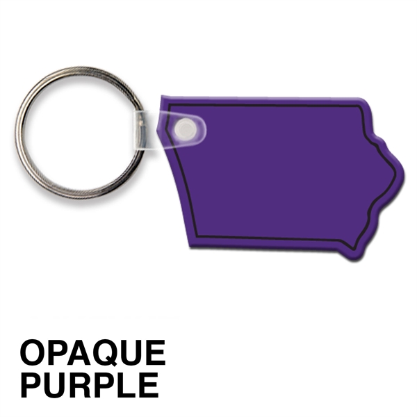 Key tag - Iowa - spot color. Flexible; 17 product colors;... from ASI 80210 Quikey Mfg Co Inc / Quikey Line