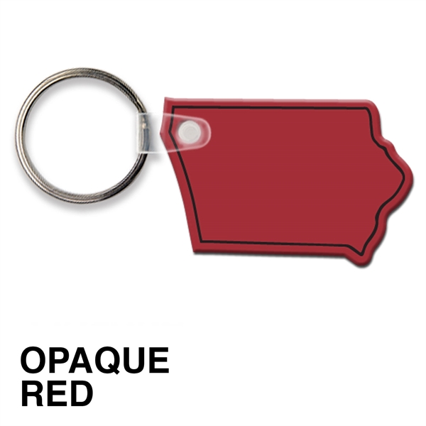 Key tag - Iowa - spot color. Flexible; 17 product colors;... from ASI 80210 Quikey Mfg Co Inc / Quikey Line