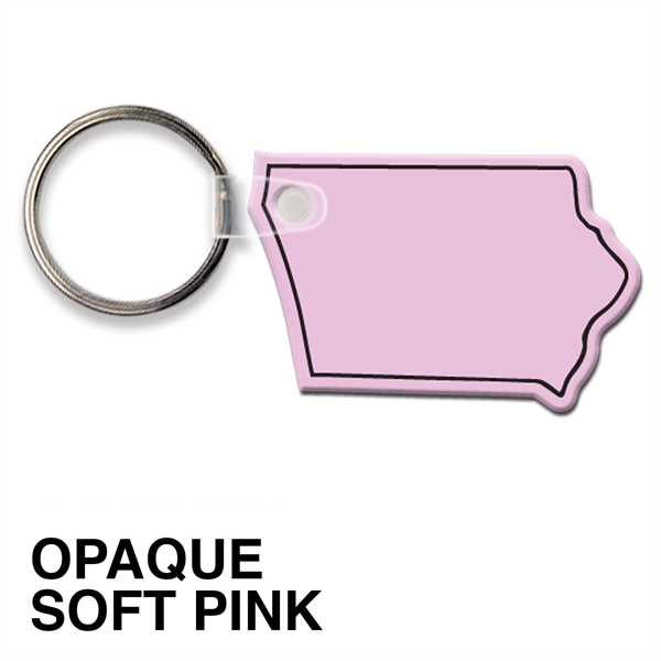 Key tag - Iowa - spot color. Flexible; 17 product colors;... from ASI 80210 Quikey Mfg Co Inc / Quikey Line