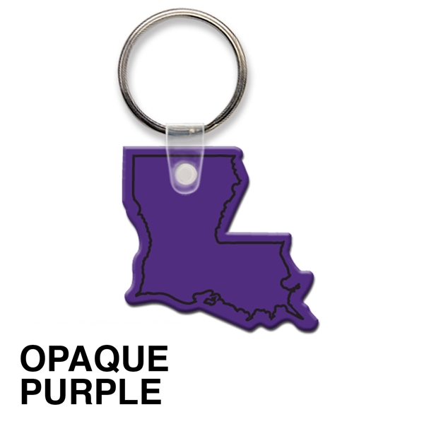 Key tag - Louisiana - spot color. Flexible; 17 colors; screen... from ASI 80210 Quikey Mfg Co Inc / Quikey Line