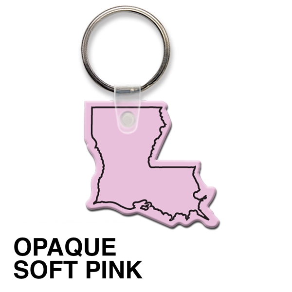Key tag - Louisiana - spot color. Flexible; 17 colors; screen... from ASI 80210 Quikey Mfg Co Inc / Quikey Line