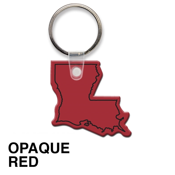Key tag - Louisiana - spot color. Flexible; 17 colors; screen... from ASI 80210 Quikey Mfg Co Inc / Quikey Line