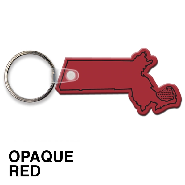 Key tag - Massachusetts - spot color. Flexible; 17 colors; spot... from ASI 80210 Quikey Mfg Co Inc / Quikey Line