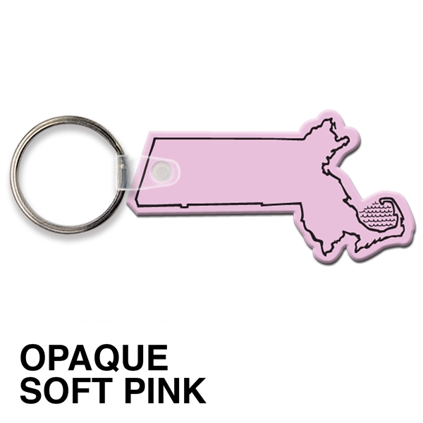 Key tag - Massachusetts - spot color. Flexible; 17 colors; spot... from ASI 80210 Quikey Mfg Co Inc / Quikey Line