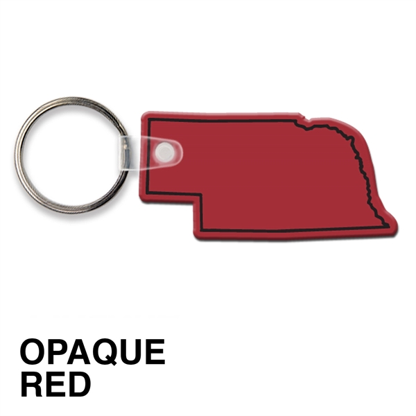 Key tag - Nebraska - spot color. Flexible; 17 colors; screen... from ASI 80210 Quikey Mfg Co Inc / Quikey Line