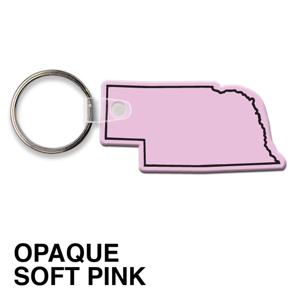 Key tag - Nebraska - spot color. Flexible; 17 colors; screen... from ASI 80210 Quikey Mfg Co Inc / Quikey Line