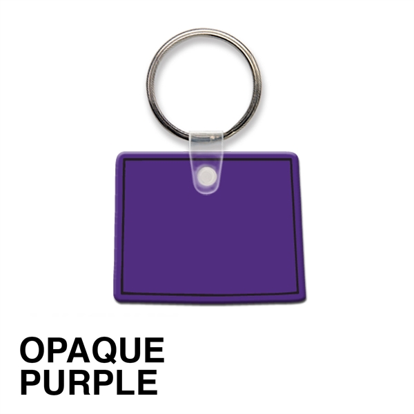 Key tag - Wyoming - spot color. Flexible; 17 colors; spot... from ASI 80210 Quikey Mfg Co Inc / Quikey Line