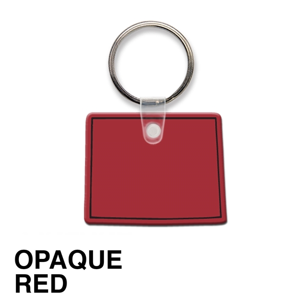 Key tag - Wyoming - spot color. Flexible; 17 colors; spot... from ASI 80210 Quikey Mfg Co Inc / Quikey Line