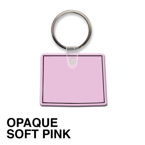 Key tag - Wyoming - spot color. Flexible; 17 colors; spot... from ASI 80210 Quikey Mfg Co Inc / Quikey Line