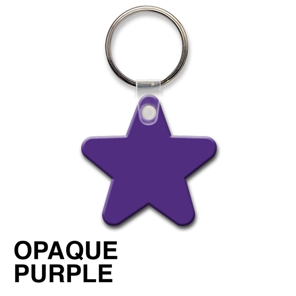 Key tag - star - spot color. Flexible; 17 product colors;... from ASI 80210 Quikey Mfg Co Inc / Quikey Line