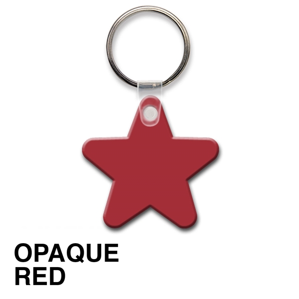 Key tag - star - spot color. Flexible; 17 product colors;... from ASI 80210 Quikey Mfg Co Inc / Quikey Line