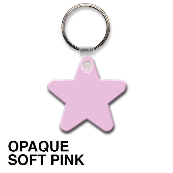 Key tag - star - spot color. Flexible; 17 product colors;... from ASI 80210 Quikey Mfg Co Inc / Quikey Line