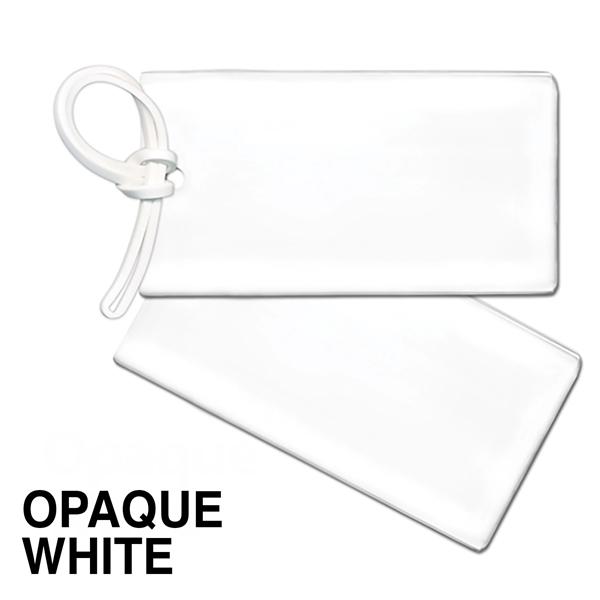 Bag & luggage tag - business card insert. Flexible; spot color... from ASI 80210 Quikey Mfg Co Inc / Quikey Line