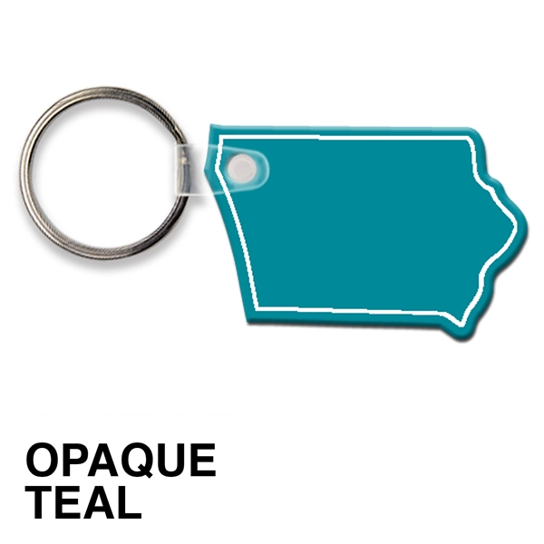 Key tag - Iowa - spot color. Flexible; 17 product colors;... from ASI 80210 Quikey Mfg Co Inc / Quikey Line