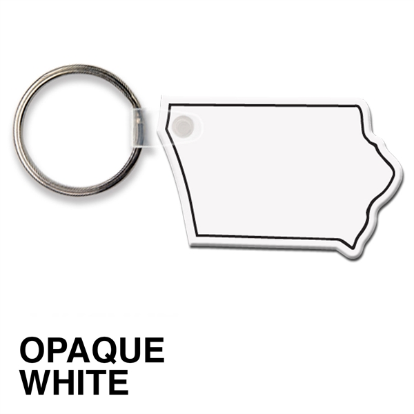 Key tag - Iowa - spot color. Flexible; 17 product colors;... from ASI 80210 Quikey Mfg Co Inc / Quikey Line