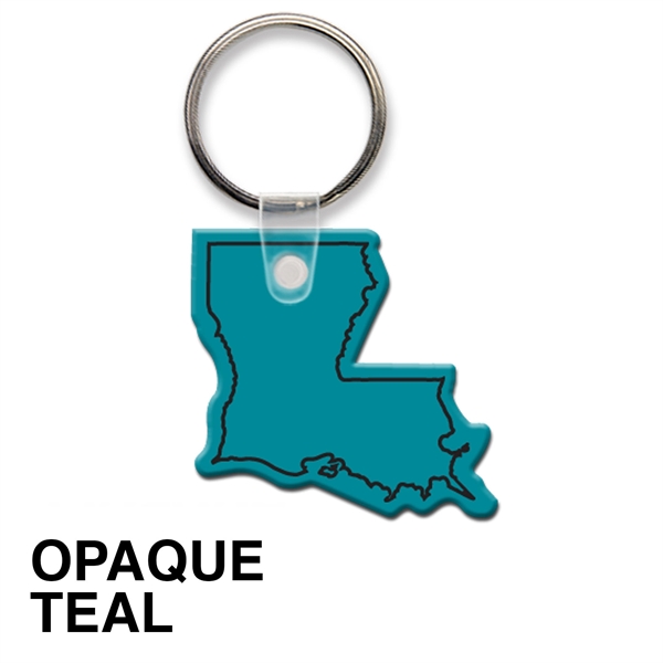 Key tag - Louisiana - spot color. Flexible; 17 colors; screen... from ASI 80210 Quikey Mfg Co Inc / Quikey Line