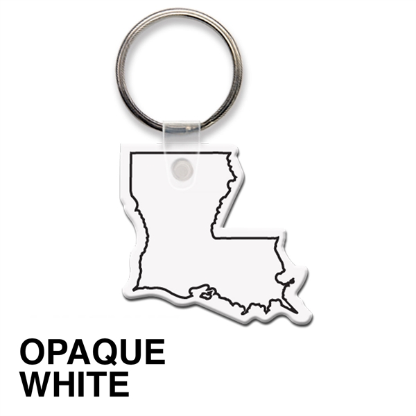 Key tag - Louisiana - spot color. Flexible; 17 colors; screen... from ASI 80210 Quikey Mfg Co Inc / Quikey Line
