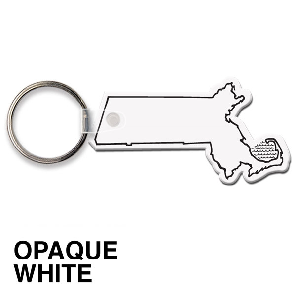 Key tag - Massachusetts - spot color. Flexible; 17 colors; spot... from ASI 80210 Quikey Mfg Co Inc / Quikey Line
