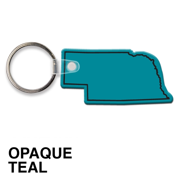Key tag - Nebraska - spot color. Flexible; 17 colors; screen... from ASI 80210 Quikey Mfg Co Inc / Quikey Line