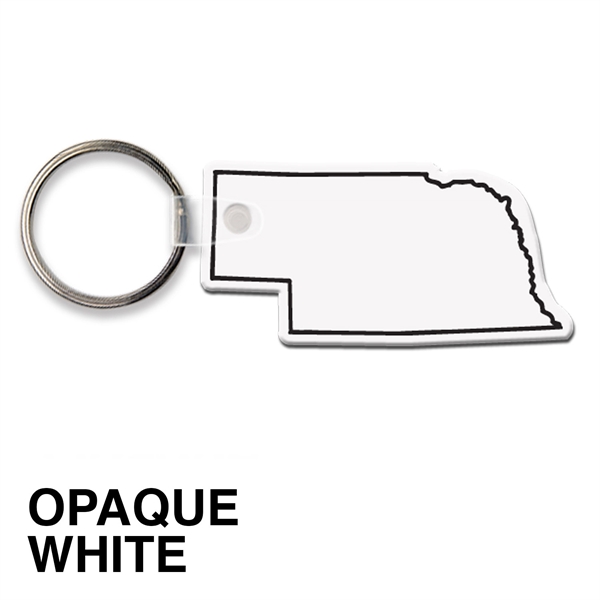 Key tag - Nebraska - spot color. Flexible; 17 colors; screen... from ASI 80210 Quikey Mfg Co Inc / Quikey Line