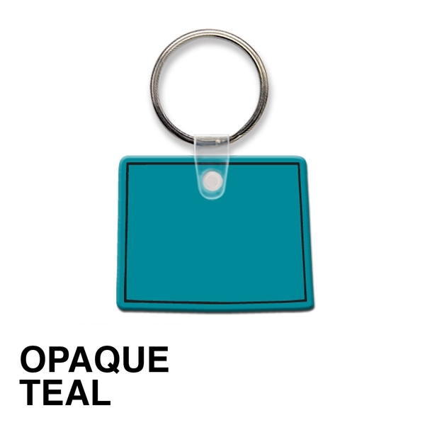 Key tag - Wyoming - spot color. Flexible; 17 colors; spot... from ASI 80210 Quikey Mfg Co Inc / Quikey Line