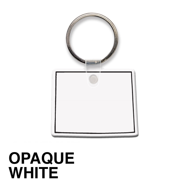 Key tag - Wyoming - spot color. Flexible; 17 colors; spot... from ASI 80210 Quikey Mfg Co Inc / Quikey Line