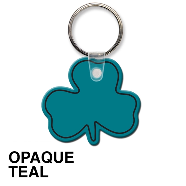 Key tag - shamrock - spot color. Flexible; 17 product colors;... from ASI 80210 Quikey Mfg Co Inc / Quikey Line