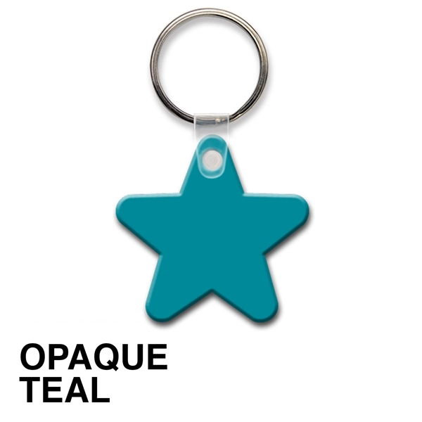 Key tag - star - spot color. Flexible; 17 product colors;... from ASI 80210 Quikey Mfg Co Inc / Quikey Line