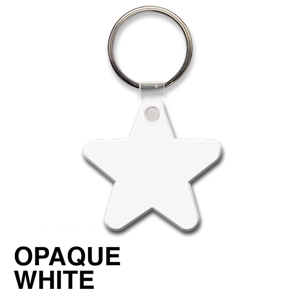 Key tag - star - spot color. Flexible; 17 product colors;... from ASI 80210 Quikey Mfg Co Inc / Quikey Line