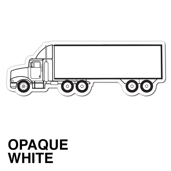 Magnet - semi truck. Digital four color process print; stock 20... from ASI 80210 Quikey Mfg Co Inc / Quikey Line