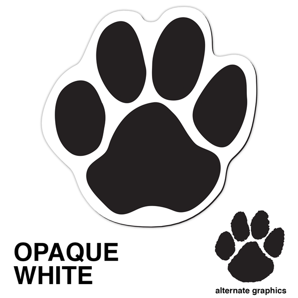 Car (outdoor) magnet - paw print - full color. Digital four... from ASI 80210 Quikey Mfg Co Inc / Quikey Line