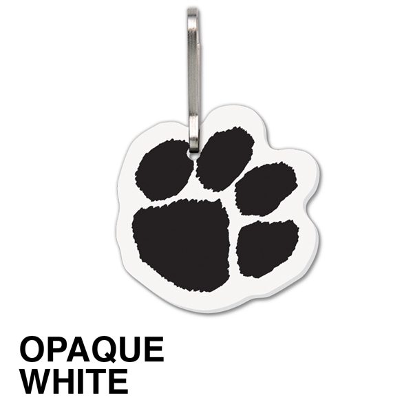 Bag & luggage tag (zipper pull) - large paw print. 4-color... from ASI 80210 Quikey Mfg Co Inc / Quikey Line
