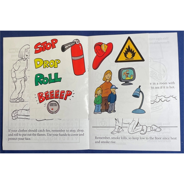 Learn About Fire Safety sticker and coloring activity book fun pack.... from ASI 45815 Coloring Book Solutions / Coloring Book Solutions™