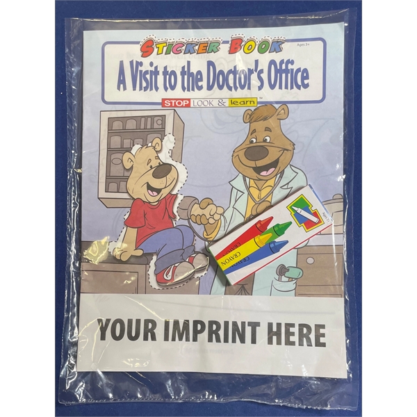 A Visit To The Doctor's Office sticker and coloring activity book... from ASI 45815 Coloring Book Solutions / Coloring Book Solutions™