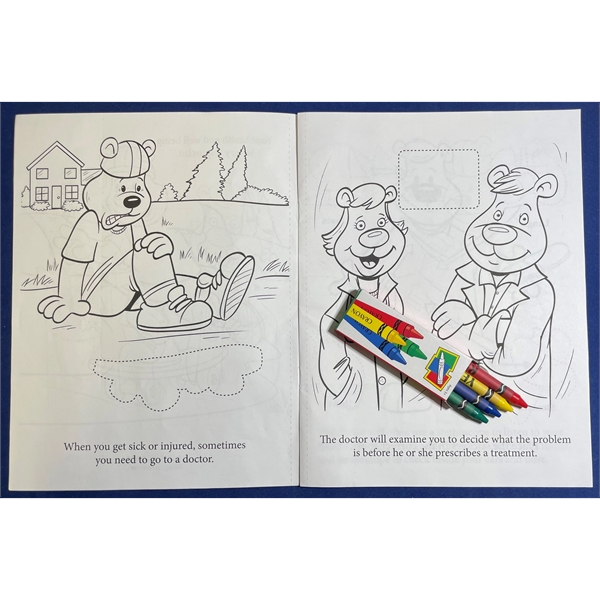 A Visit To The Doctor's Office sticker and coloring activity book... from ASI 45815 Coloring Book Solutions / Coloring Book Solutions™