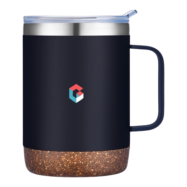 Vancouver 12 oz Stainless Steel Cork Mug... from ASI 31517 Admart Products