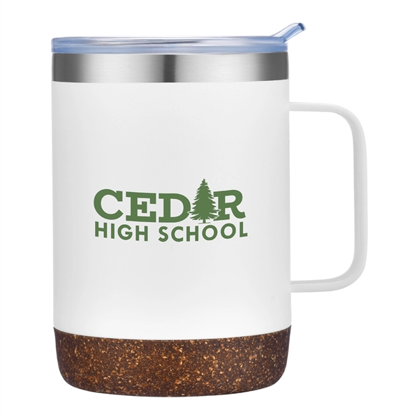 Vancouver 12 oz Stainless Steel Cork Mug... from ASI 31517 Admart Products