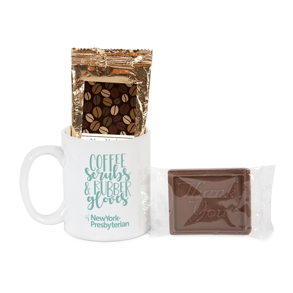 Gift set that includes an 11 oz. ceramic mug, a chocolate... from ASI 44900 NC Custom (CI/Lanco)