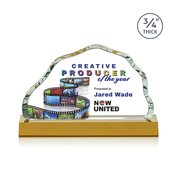 The Starfire Crystal Highbridge VividPrint™ Award is a magnificent... from ASI 84592 St Regis Group / St Regis