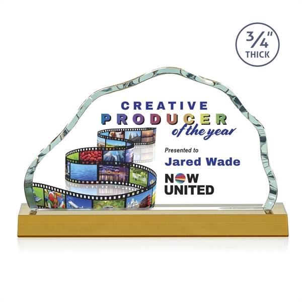 The Starfire Crystal Highbridge VividPrint™ Award is a magnificent... from ASI 84592 St Regis Group / St Regis