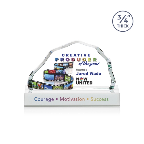 The Starfire Crystal Highbridge VividPrint™ Award is a magnificent... from ASI 84592 St Regis Group / St Regis