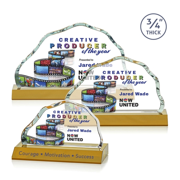 The Starfire Crystal Highbridge VividPrint™ Award is a magnificent... from ASI 84592 St Regis Group / St Regis