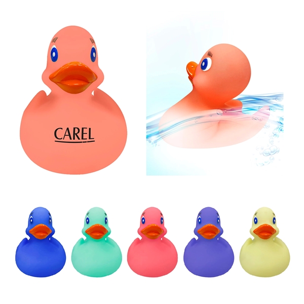 4" x 3.75" x 3" thermochromic PVC color-changing rubber ducks.... from ASI 63549 Jornik Manufacturing Corp / Jornik