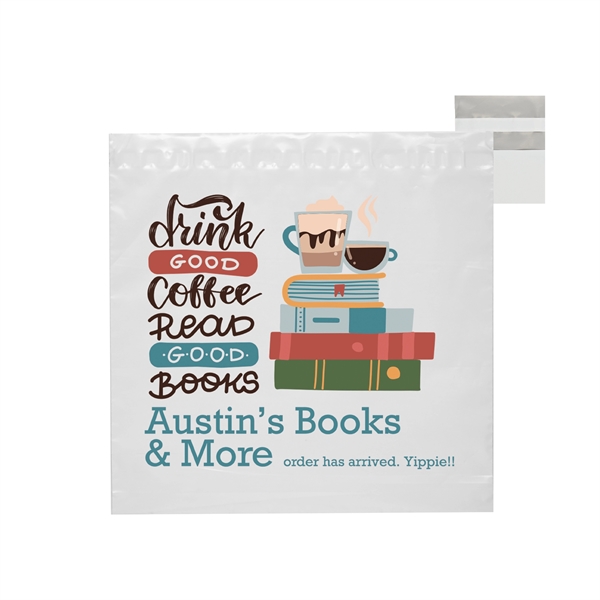 14 1/2" x 12" white poly mailer envelope with 2" lip.... from ASI 35290 American Ad Bag Co