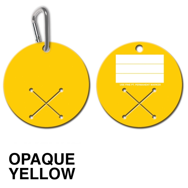 Golf Towel Holder - round - spot color. Flexible; spot color... from ASI 80210 Quikey Mfg Co Inc / Quikey Line